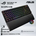 TECLADO GAMING ASUS ROG STRIX SCOPE II 96 WIRELESS CONECTIVIDAD TRIMODO (WI/BT/USB) 040391