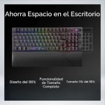 TECLADO GAMING ASUS ROG STRIX SCOPE II 96 WIRELESS CONECTIVIDAD TRIMODO (WI/BT/USB) 040391 - Imagen 7