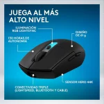 MOUSE LOGITECH G305 X SUPERLIGHT LIGHTSPEED 44K DPI 6 BOTONES SENSOR HERO 910-007738 - Imagen 7