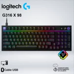 TECLADO GAMING LOGITECH G316 X 98% RGB MECANICO PERSONALIZACIÓN TOTAL 920-014183