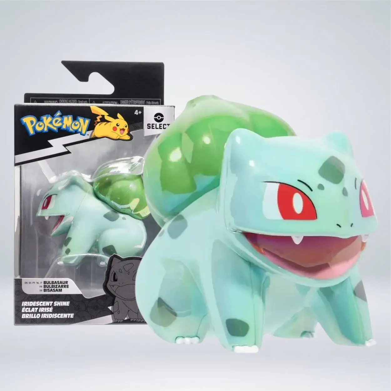 157770255_01 FIGURA POKEMON SELEC BRILLO IRIDISCENTE - BULBASAUR - Imagen 1