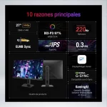 MONITOR ASUS ROG STRIX XG27ACSR 27 " IPS 2K 1MS 220Hz NVIDIA G-SYNC - Imagen 8