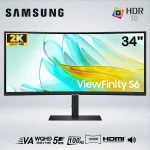 MONITOR SAMSUNG VIEWFINITY S6 S65UC LS34C650UALXZA 34" QHD 100HZ CURVO 5MS PARLANTE INTEGRADO