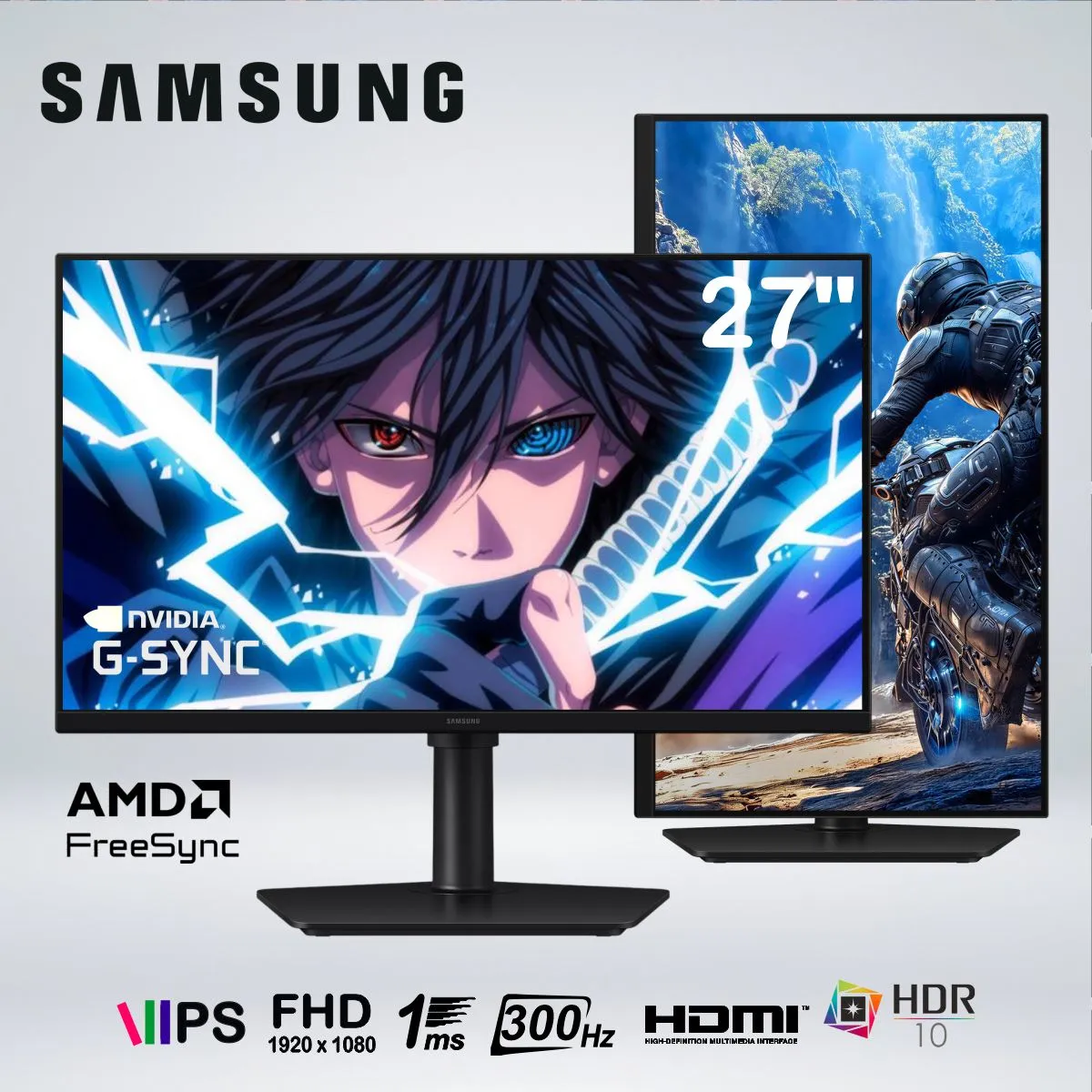 158219719_01 MONITOR GAMING SAMSUNG 27" ODYSSEY G4 G40H LS27HG400ENXZA FHD 300HZ 1MS - Imagen 1