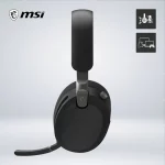 AUDIFONO GAMING MAESTRO 500 WIRELESS INALÁMBRICOS, BLUETOOTH 5.4, USB-C, BATERÍA 90H, NEGRO 042973 - Imagen 2