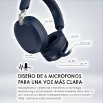 AUDIFONO GAMING MAESTRO 500 WIRELESS INALÁMBRICOS, BLUETOOTH 5.4, USB-C, BATERÍA 90H, NAVY 042974 - Imagen 4