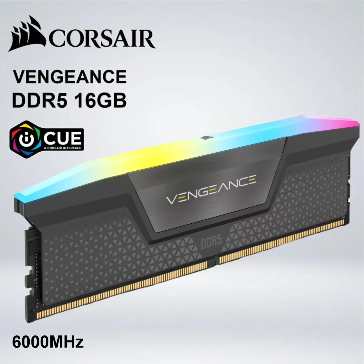 158554262_01 MEMORIA CORSAIR VENGEANCE ARGB 16GB DDR5 6000 MHz CL38 043062 - Imagen 1