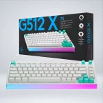 TECLADO LOGITECH G512 X 75% TACTILE ANALÓGICO + MECÁNICO USB RGB LIGHTSYNC WHITE 920-013948 - Imagen 7