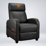 SOFA GAMING COUGAR RANGER ELITE CUERO PVC RECLINA 160° REPOSAPIES PLEGABLE BLACK - Imagen 2