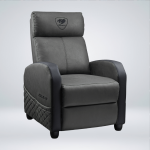 SOFA GAMING COUGAR RANGER ELITE JET GRAY CUERO PVC RECLINA 160° REPOSAPIES PLEGABLE - Imagen 2