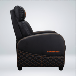 SOFA GAMING COUGAR RANGER ELITE CUERO PVC RECLINA 160° REPOSAPIES PLEGABLE BLACK - Imagen 3