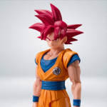 FIGURA S.H FIGUARTS DBZ - SUPER SAIYAN GOD SON GOKU (God Aura) - Imagen 2