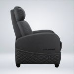 SOFA GAMING COUGAR RANGER ELITE JET GRAY CUERO PVC RECLINA 160° REPOSAPIES PLEGABLE - Imagen 3