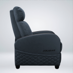 SOFA GAMING COUGAR RANGER ELITE NAVY BLUE CUERO PVC RECLINA 160° REPOSAPIES PLEGABLE - Imagen 7