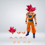 FIGURA S.H FIGUARTS DBZ - SUPER SAIYAN GOD SON GOKU (God Aura) - Imagen 3