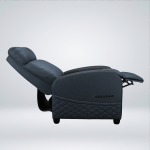 SOFA GAMING COUGAR RANGER ELITE NAVY BLUE CUERO PVC RECLINA 160° REPOSAPIES PLEGABLE - Imagen 5