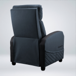 SOFA GAMING COUGAR RANGER ELITE NAVY BLUE CUERO PVC RECLINA 160° REPOSAPIES PLEGABLE - Imagen 4