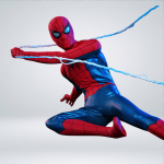 FIGURA SPIDER-MAN (FINAL SWING SUIT) MOVIE PROMO EDITION- HOT TOYS - Imagen 4