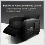 SOFA GAMING COUGAR RANGER ELITE NAVY BLUE CUERO PVC RECLINA 160° REPOSAPIES PLEGABLE - Imagen 8