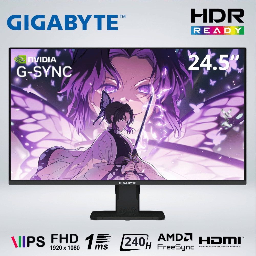 Copia de FONDO (28) MONITOR GAMING GIGABYTE 24.5" GS25F2A IPS FHD 1MS 240HZ - Imagen 1