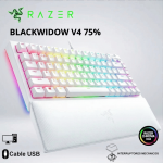 TECLADO GAMER RAZER BLACKWIDOW V4 75% MECHANICAL SWITCH ORANGE ZONAS CHROMA WHITE RZ03-05001700-R3M1