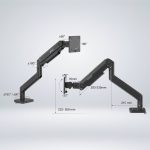 SOPORTE PARA MONITOR MSI MAG MT201 BLACK 17/49" 039973 - Imagen 5