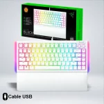 TECLADO GAMER RAZER BLACKWIDOW V4 75% MECHANICAL SWITCH ORANGE ZONAS CHROMA WHITE RZ03-05001700-R3M1 - Imagen 5