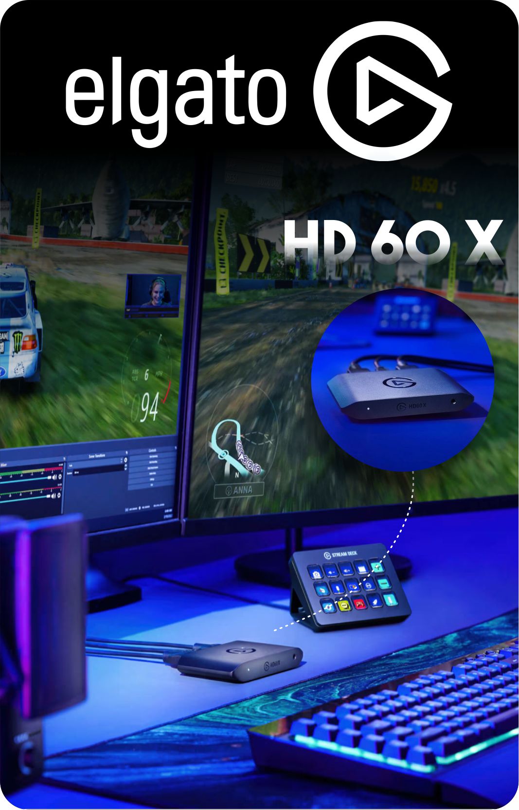 Capturadora Elgato HD60 X