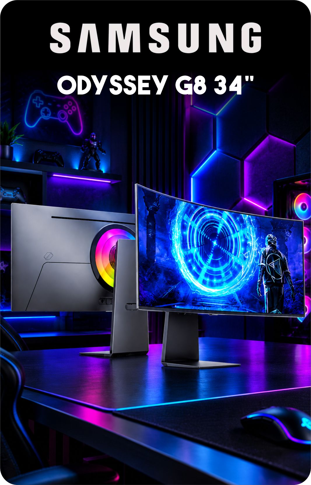 Monitor Samsung Odyssey G8 OLED 34 pulgadas